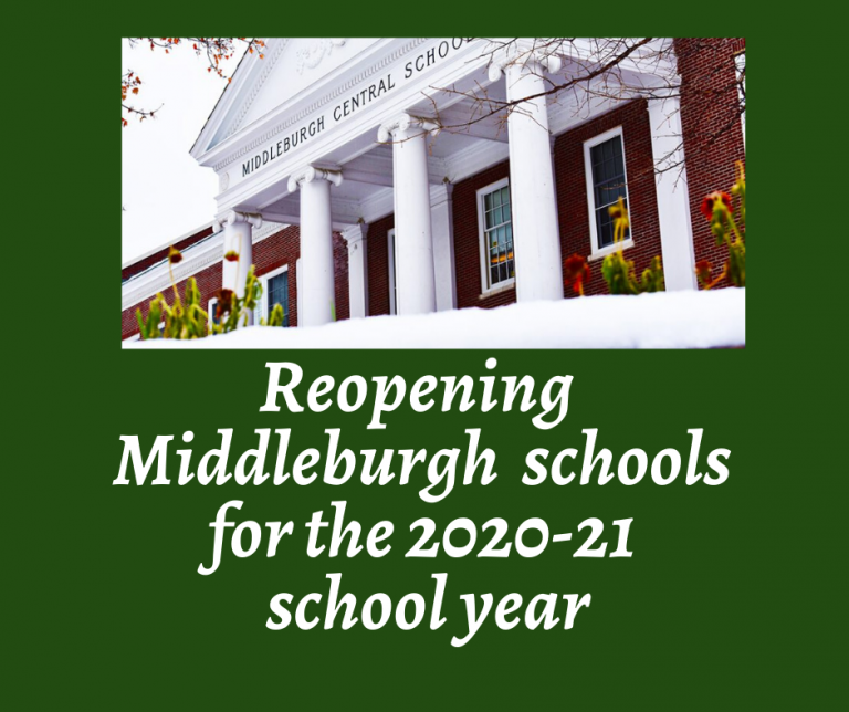 Reopening Middleburgh schools for the 202021 school year Middleburgh