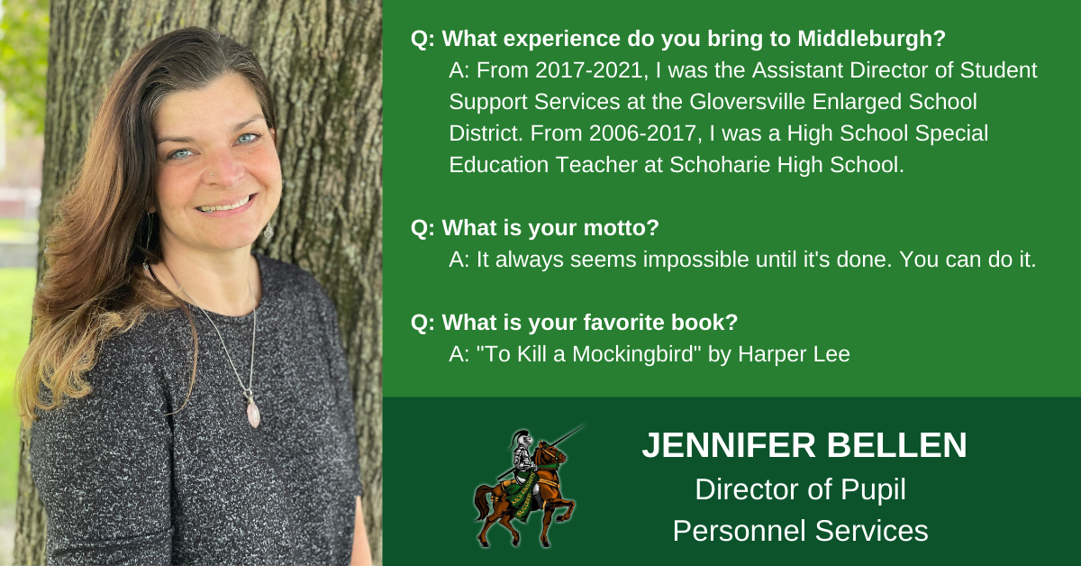 Meet Our New Director of Pupil Personnel Services, Jennifer Bellen ...