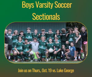 MCS boys varsity soccer team in group photo.