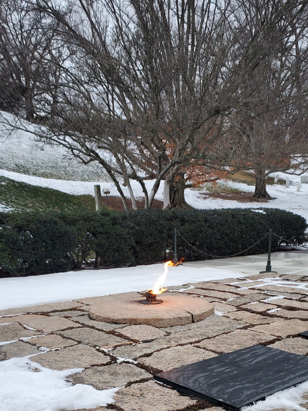 Eternal Flame at Arlington National Cemetery.